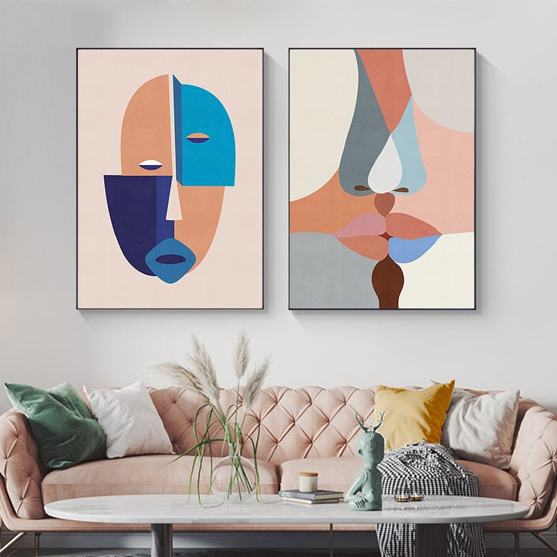 Arthia Designs - Contemporary Abstract Faces Canvas Art - Review