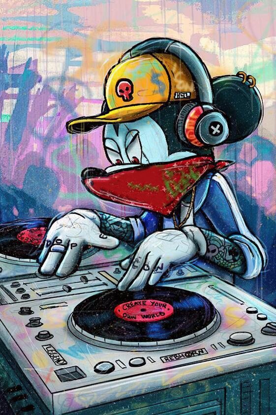 Arthia Designs - DJ Mickey Mouse Graffiti Canvas Art - Review