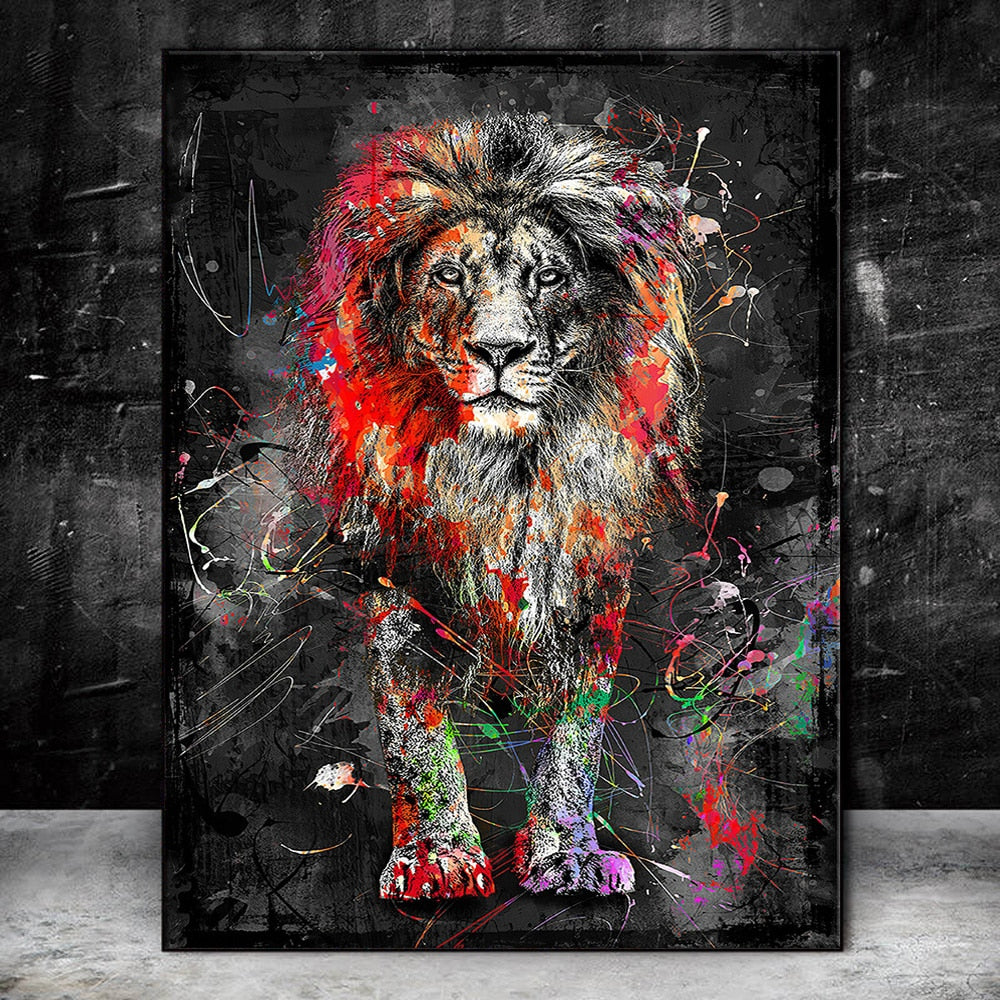 Arthia Designs - Alpha Lion and Tiger Graffiti Canvas Art - Review