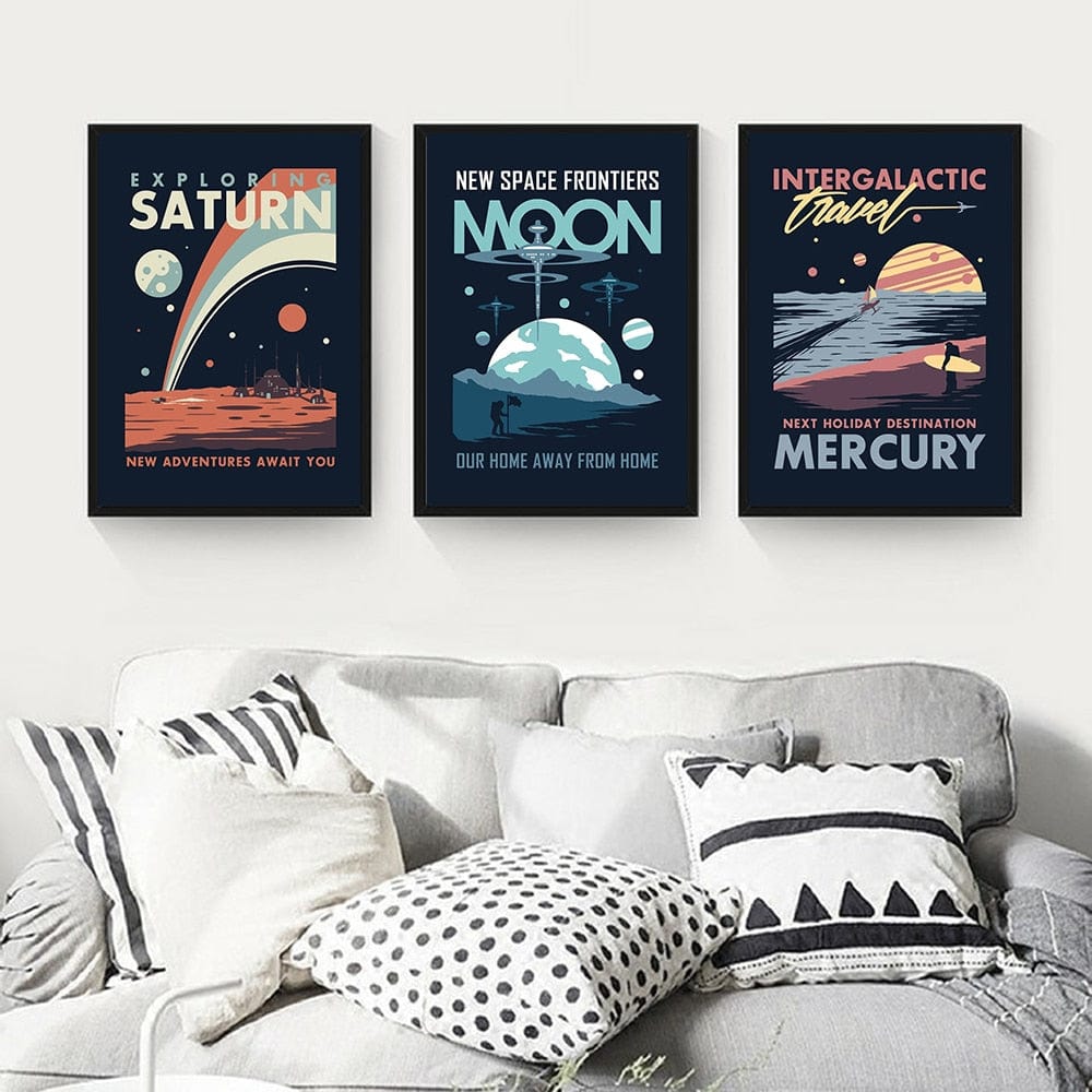 Arthia Designs - Intergalactic Planet Travel Canvas Art - Review