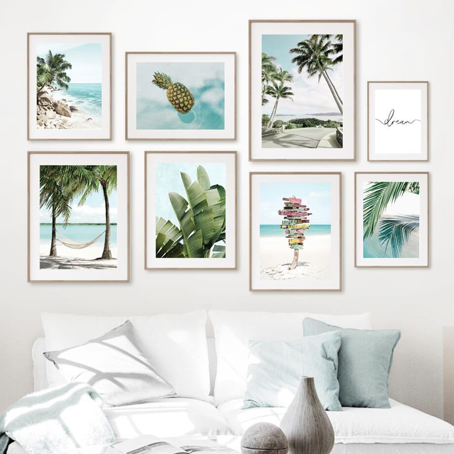 Arthia Designs - White Sand Tropical Island Canvas Art - Review