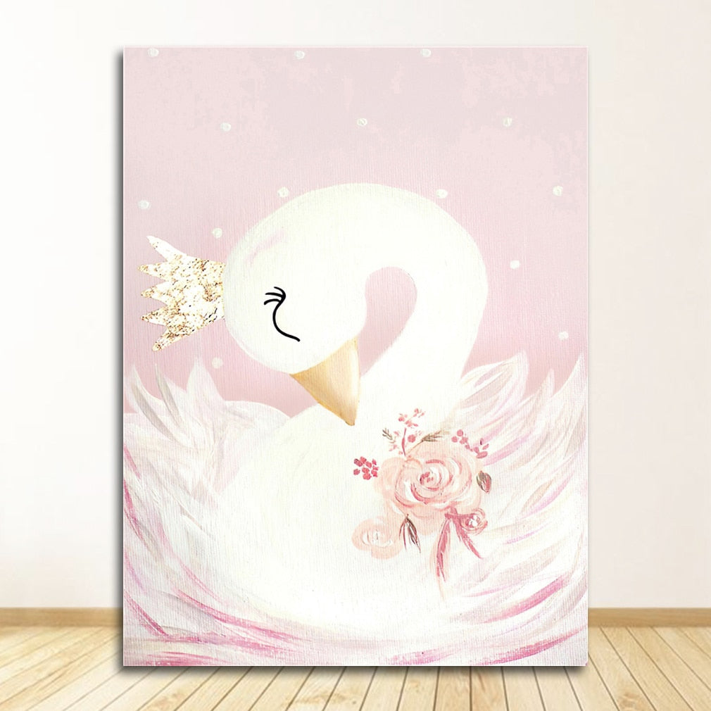 Arthia Designs - Pink Swan Princess Kids Canvas Art - Review