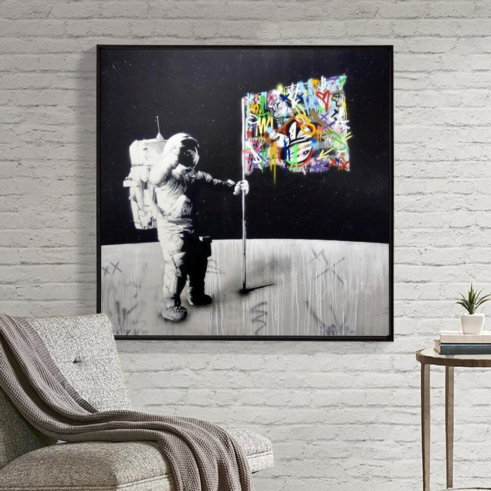 Arthia Designs - Astronaut Successful Moon Landing Canvas Art - Review