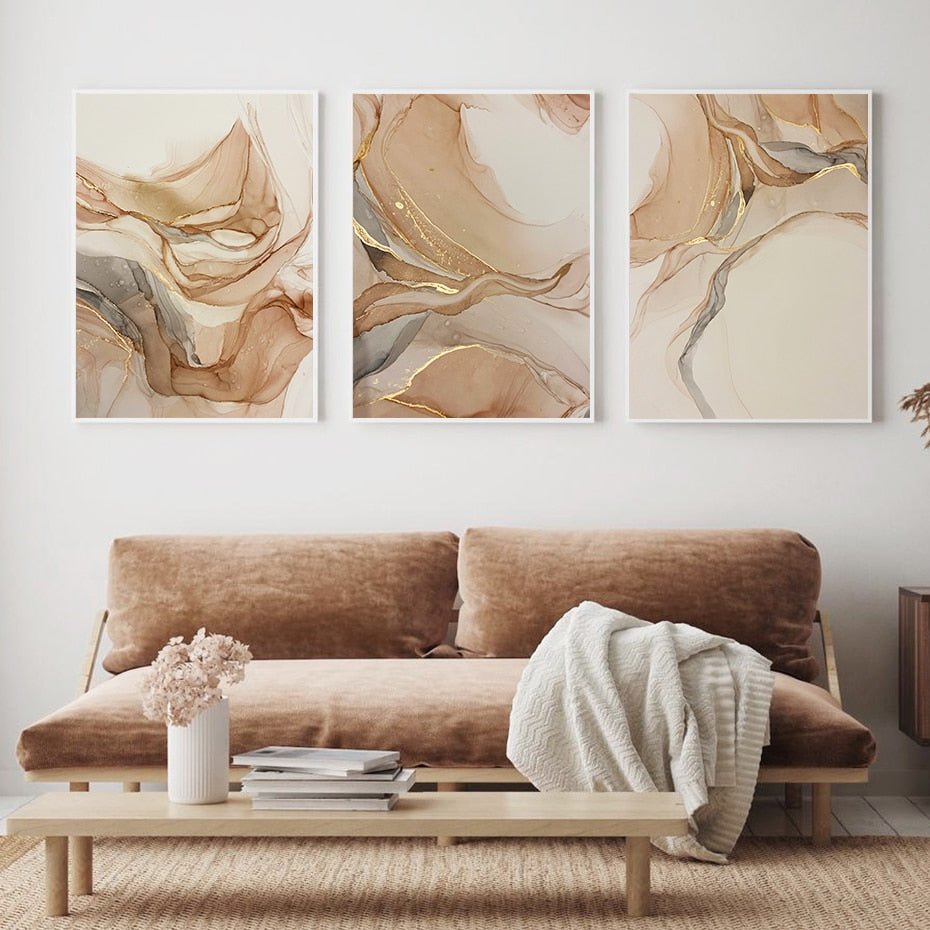 Arthia Designs - Abstract Beige Marble Canvas Art - Review