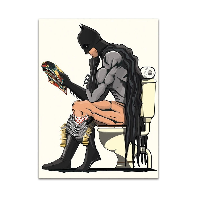 Arthia Designs - DC Superheroes Pooping Canvas Art - Review