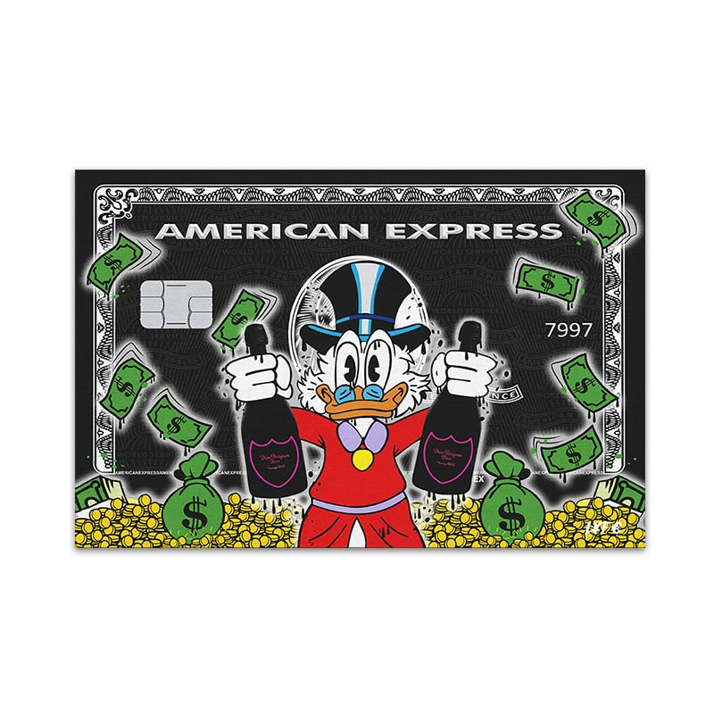 Arthia Designs - Donald Duck American Express Card Canvas Art - Review