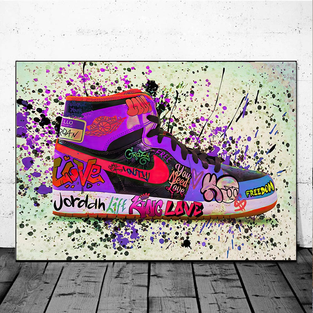 Arthia Designs - Couple Graffiti Sneakers Canvas Art - Review