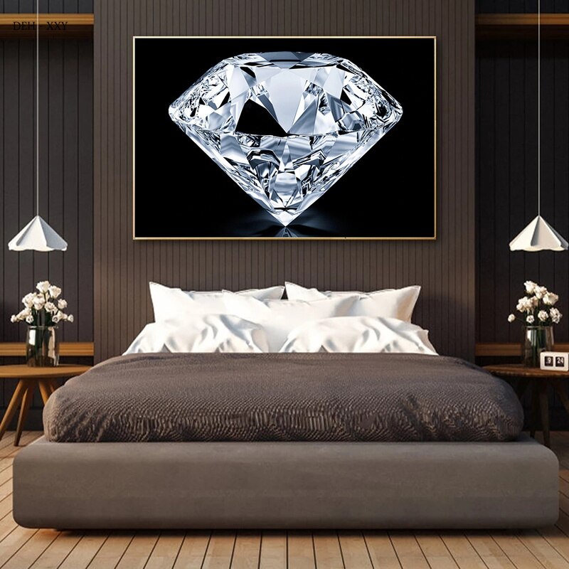 Arthia Designs - Golden Silver Diamond Canvas Art - Review