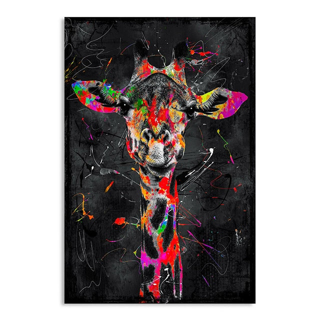 Arthia Designs - Graffiti Animals Oil Paintings Canvas Art - Review