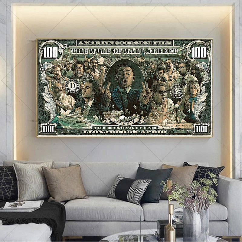 Arthia Designs - Graffiti 100 Dollar Money Canvas Art - Review