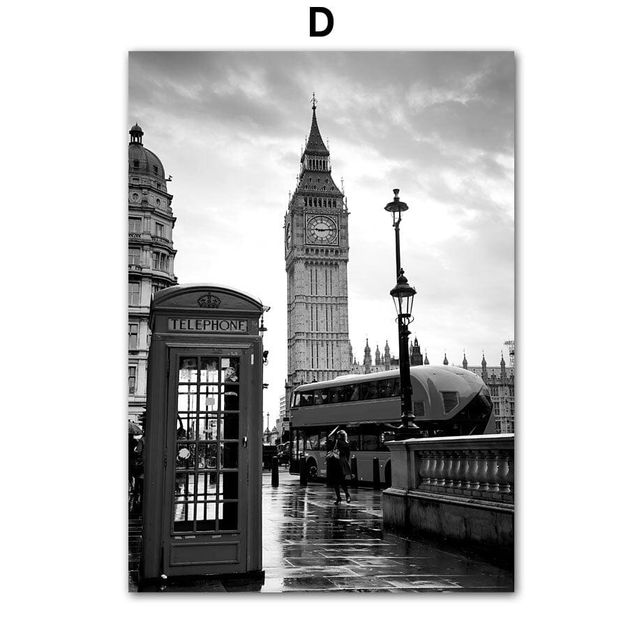 Arthia Designs - Black White London City Canvas Art - Review