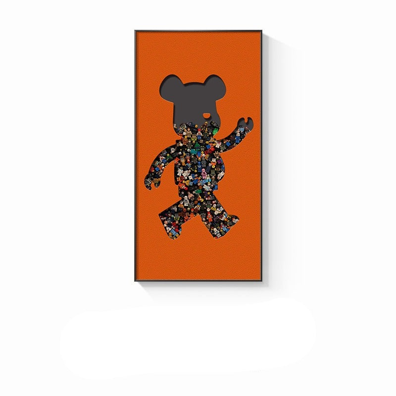 Arthia Designs - Bearbrick Street Posters Wall Canvas Art - Review