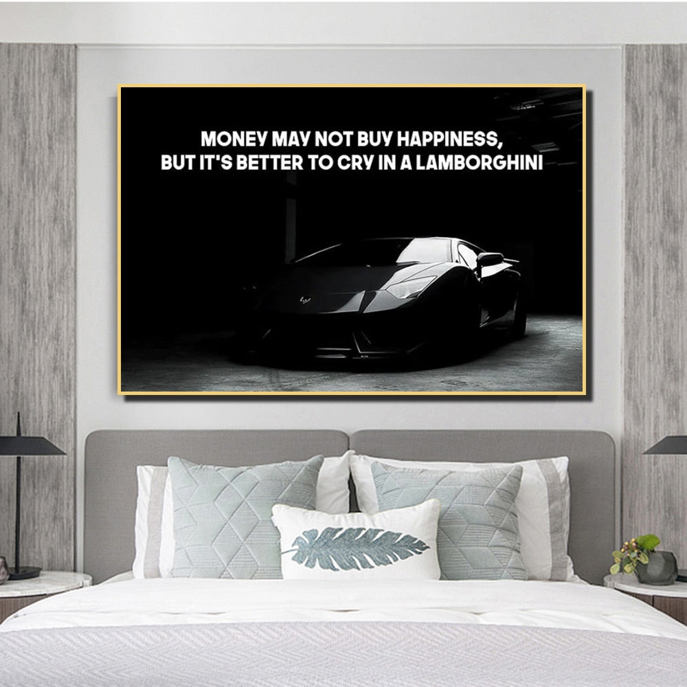 Arthia Designs - Money May Not Buy Happiness Canvas Art - Review