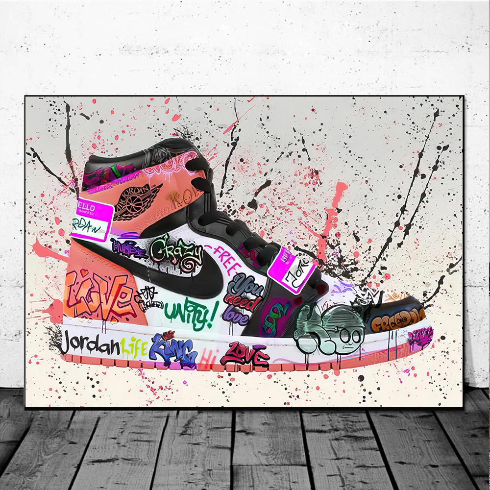 Arthia Designs - Couple Graffiti Sneakers Canvas Art - Review