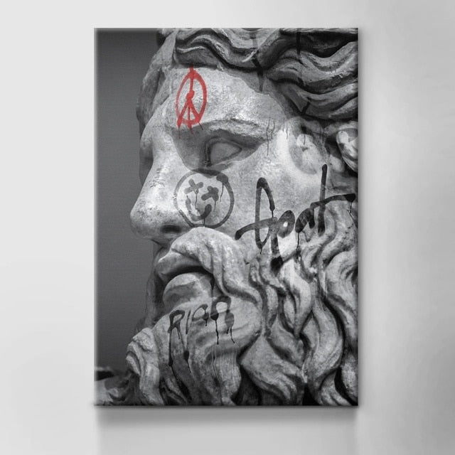 Arthia Designs - Graffiti Greek David Sculpture Canvas Art - Review