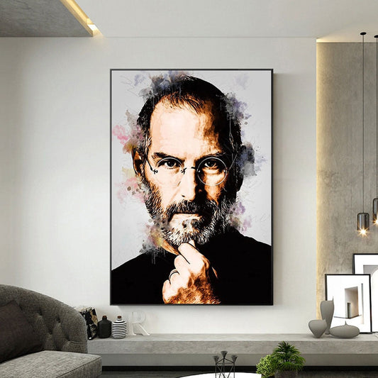 Arthia Designs - Portrait of Steve Jobs Canvas Art - Review