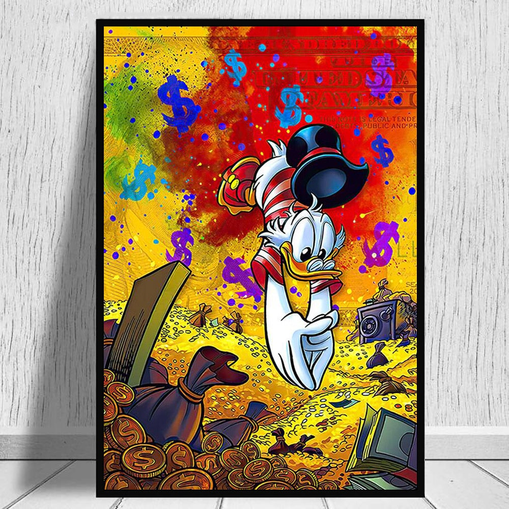 Arthia Designs - Mickey Mouse and Donald Duck Graffiti Canvas Art - Review