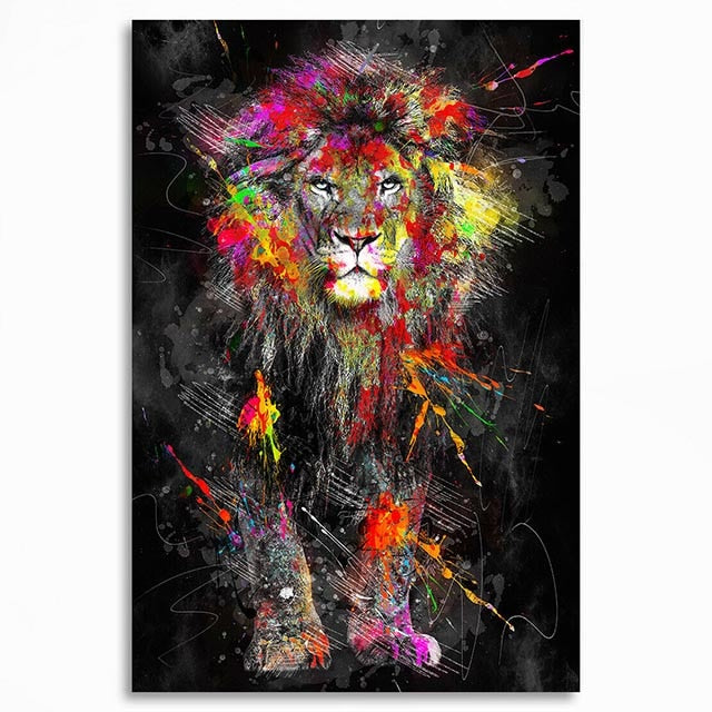 Arthia Designs - Graffiti Animals Oil Paintings Canvas Art - Review