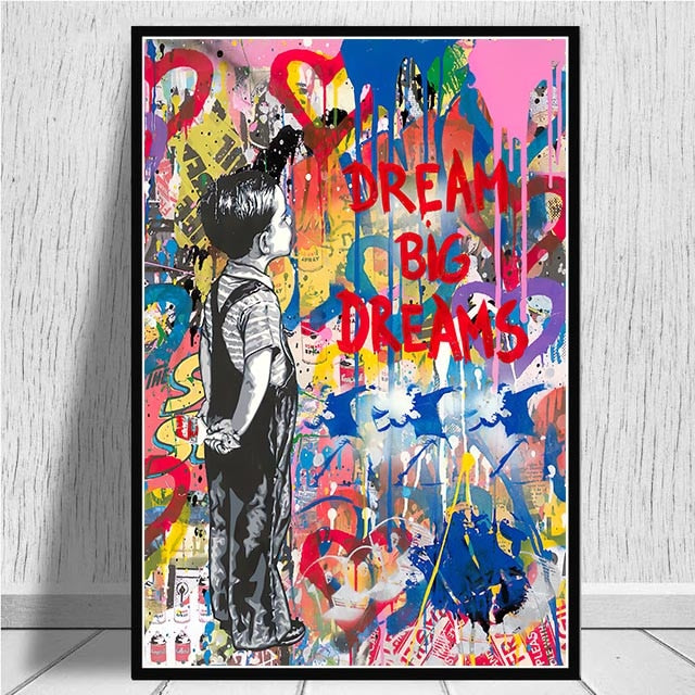 Arthia Designs - Funny Banksy Street Graffiti 1 Canvas Art - Review