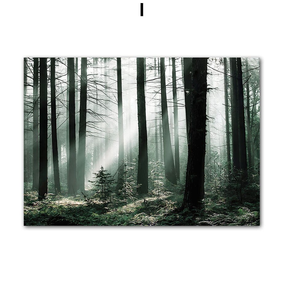 Arthia Designs - Forest Mountain Lake Landscape Canvas Art - Review