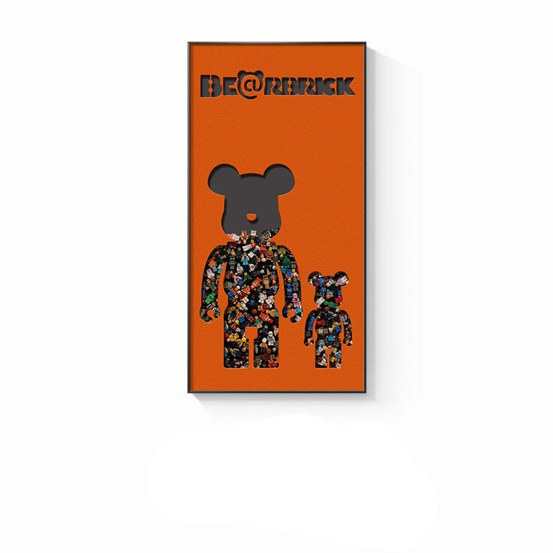 Arthia Designs - Bearbrick Street Posters Wall Canvas Art - Review