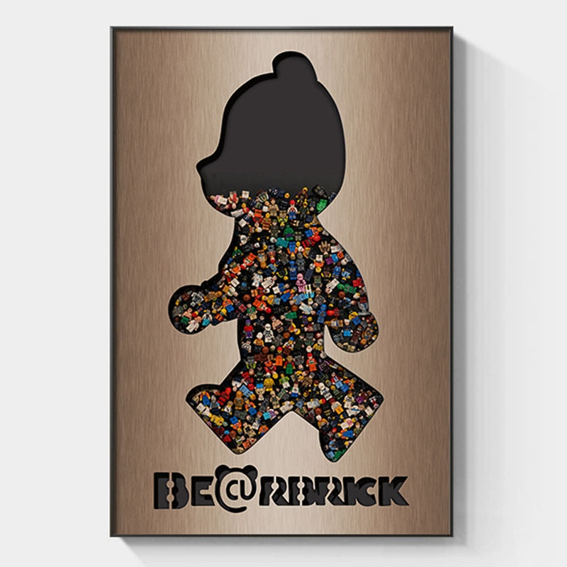 Arthia Designs - Cartoon Bearbrick Graffiti Canvas Art - Review