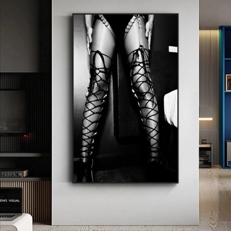 Arthia Designs - Black & White Sexy Legs Canvas Art - Review