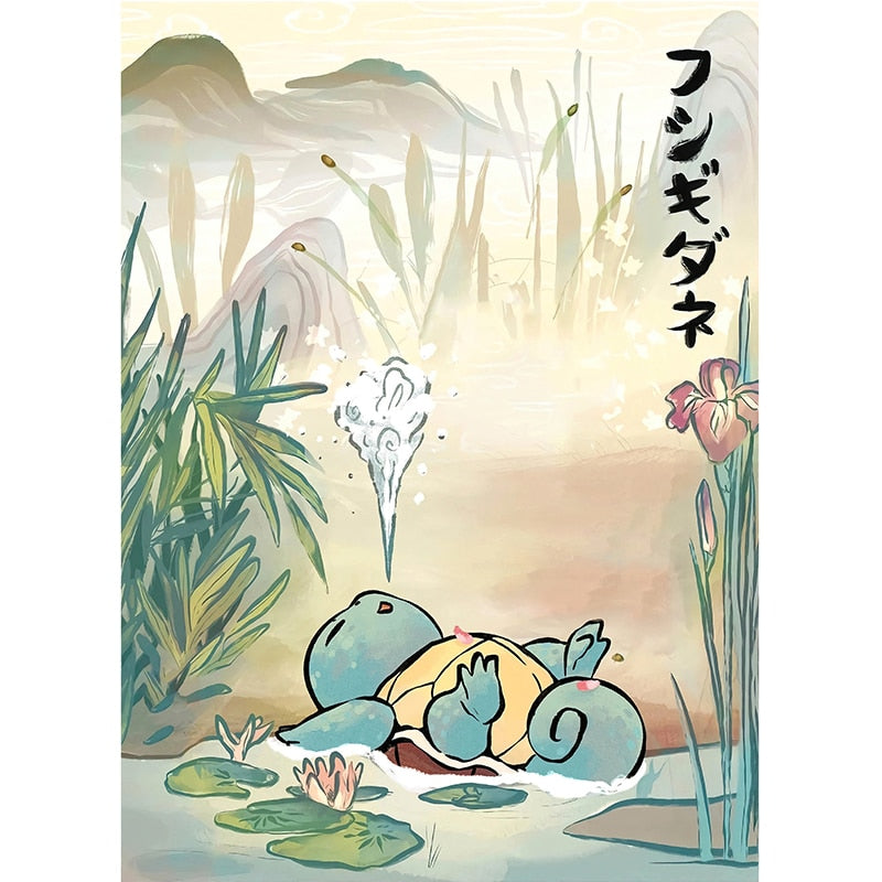 Arthia Designs - Japanese Pokemon Squirtle Anime Canvas Art - Review