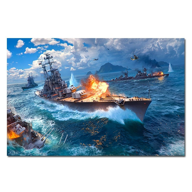 Arthia Designs - Bismarck Class Battleship Canvas Art - Review