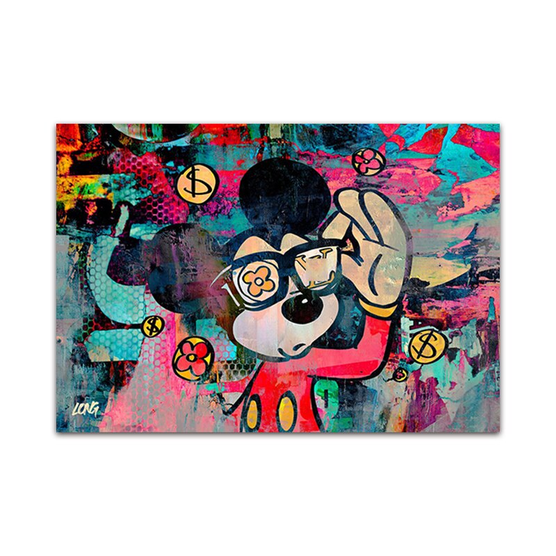 Arthia Designs - Mickey Mouse Cartoon Graffiti Canvas Art - Review