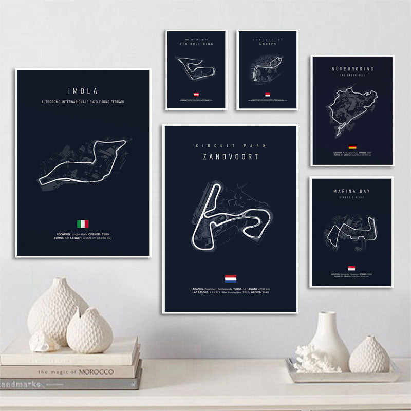 Arthia Designs - Formula 1 Track Circuit Canvas Art - Review