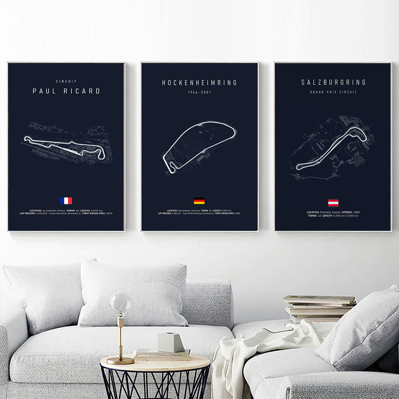 Arthia Designs - Formula 1 Track Circuit Canvas Art - Review