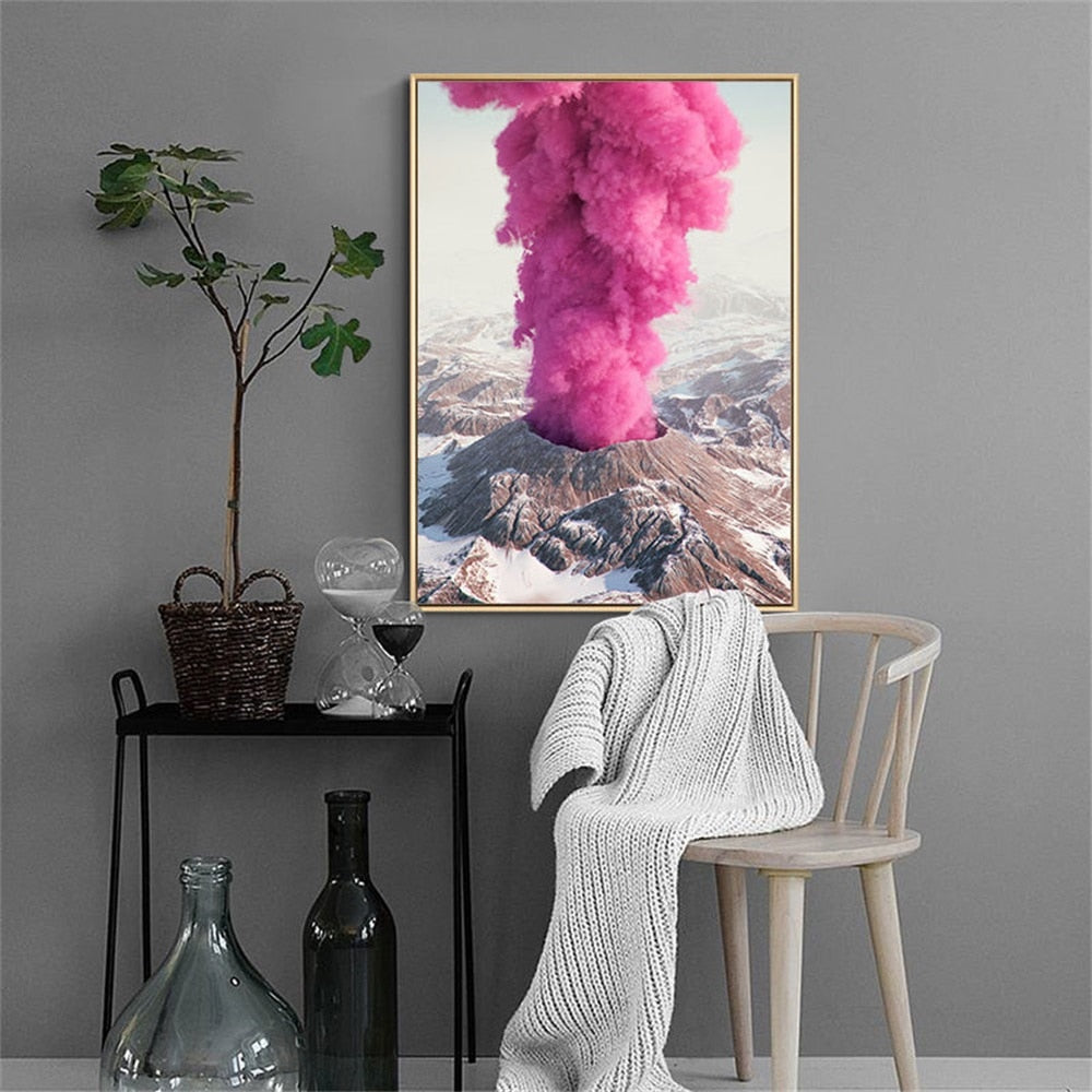 Arthia Designs - Balloon Volcano Eruption Canvas Art - Review