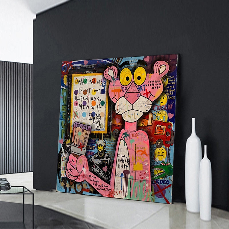 Arthia Designs - Pink Panther Graffiti Canvas Art - Review