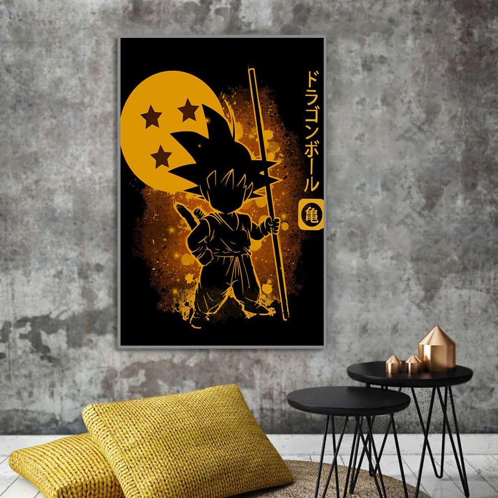 Arthia Designs - Dragon Ball Goku Silhouette Canvas Art - Review