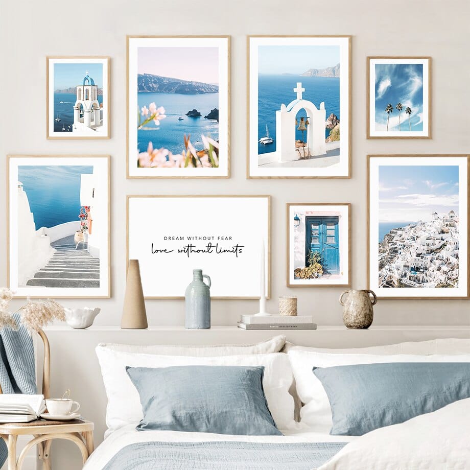 Arthia Designs - Magical Santorini Sea View Canvas Art - Review