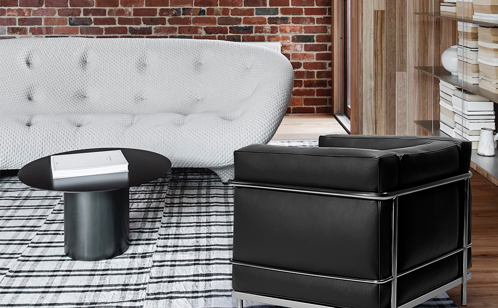 Arthia Designs - LC2 Genuine Italian Leather Sofa by Le Corbusier - Review