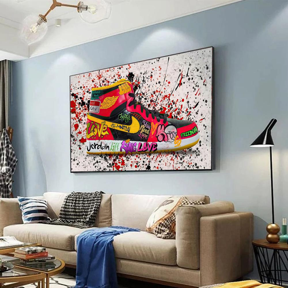 Arthia Designs - Couple Graffiti Sneakers Canvas Art - Review