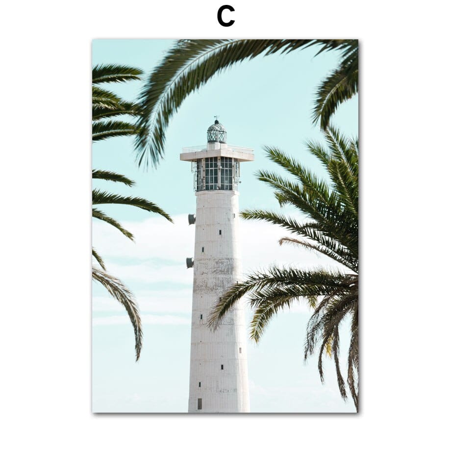 Arthia Designs - Lighthouse Blue Ocean Canvas Art - Review