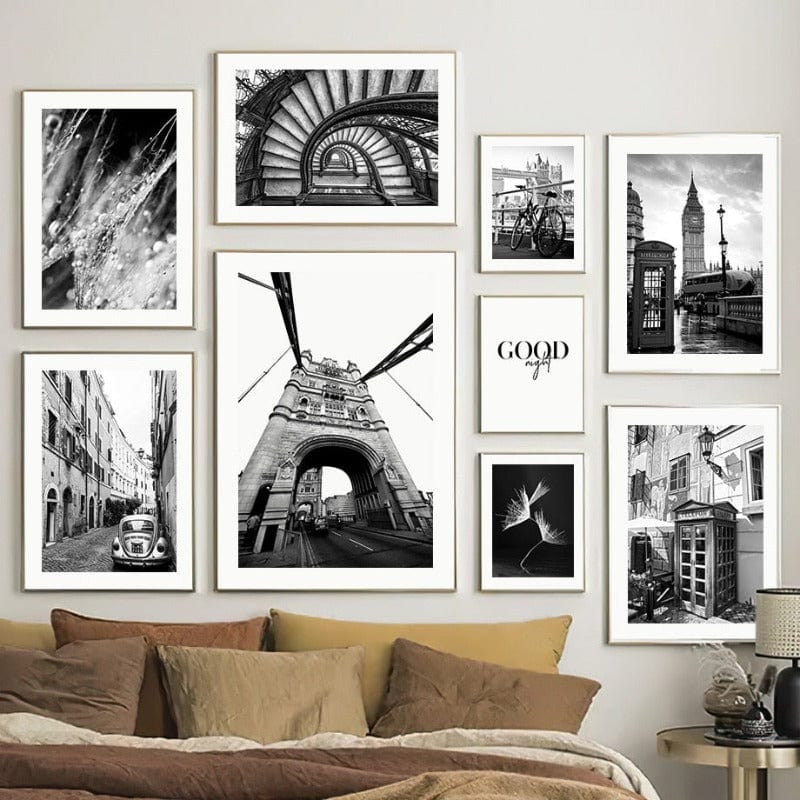 Arthia Designs - Black White London City Canvas Art - Review