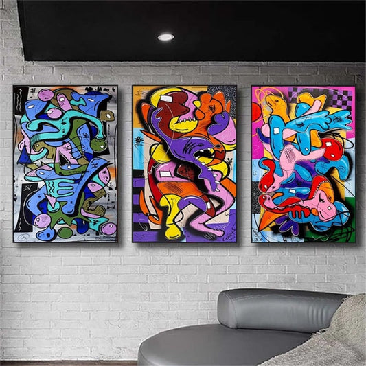 Arthia Designs - Abstract Graffiti Picasso Canvas Art - Review