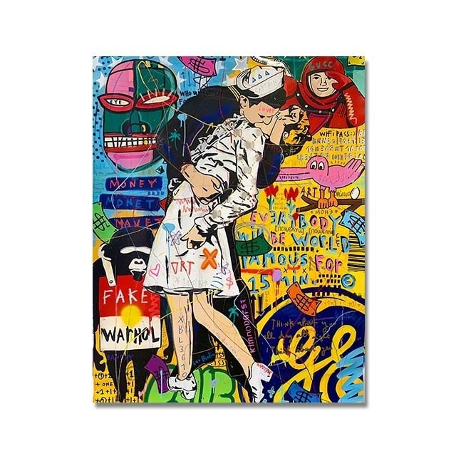 Arthia Designs - Banksy Gustav Klimt Graffiti 2 Canvas Art - Review