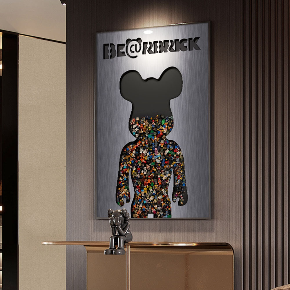 Arthia Designs - Cartoon Bearbrick Graffiti Canvas Art - Review