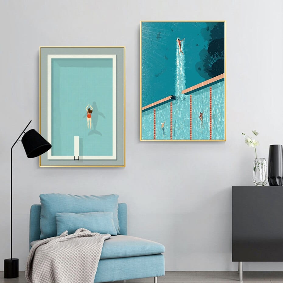 Arthia Designs - David Hockney The Splash Canvas Art - Review
