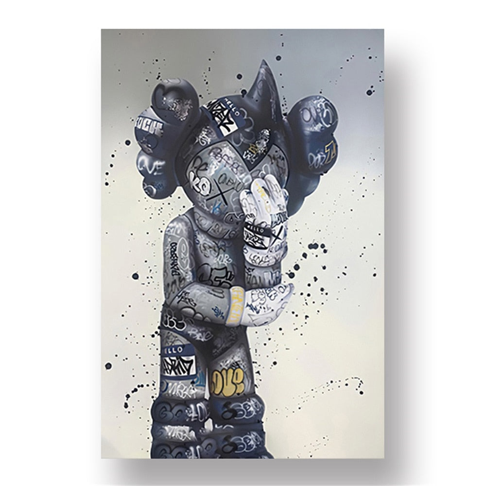 Arthia Designs - Graffiti Bear Statue Canvas Art - Review