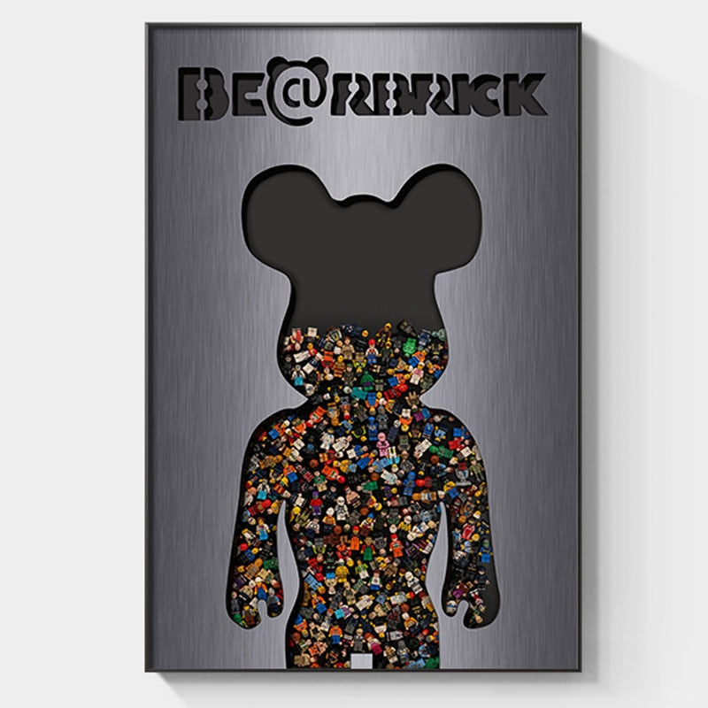 Arthia Designs - Cartoon Bearbrick Graffiti Canvas Art - Review