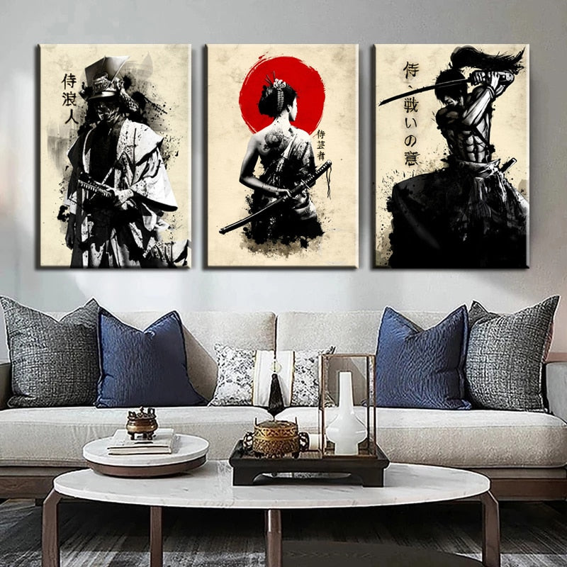 Arthia Designs - Japanese Samurai Canvas Art - Review