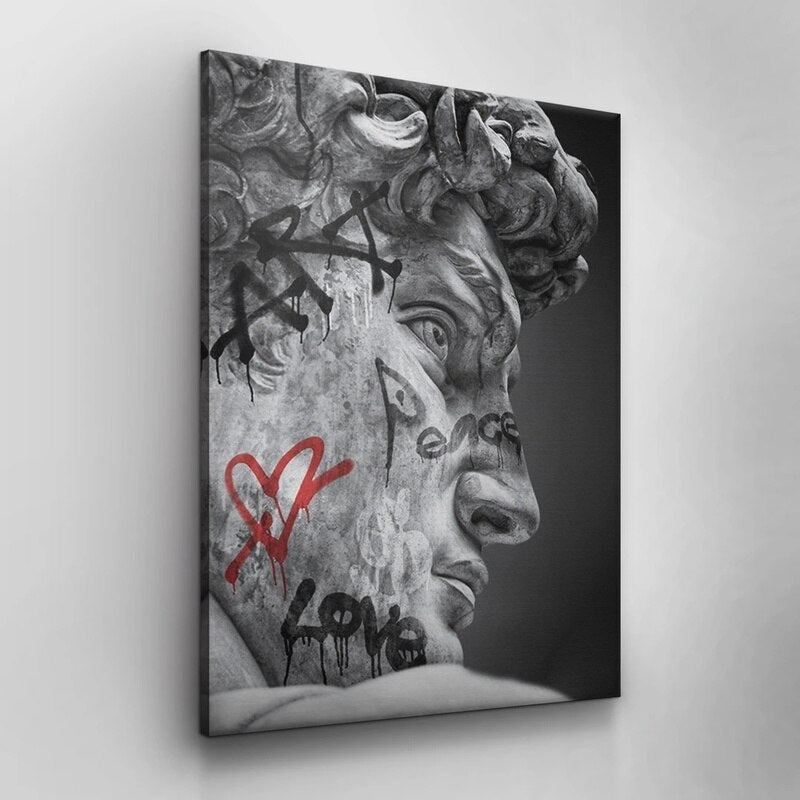 Arthia Designs - Graffiti Greek David Sculpture Canvas Art - Review