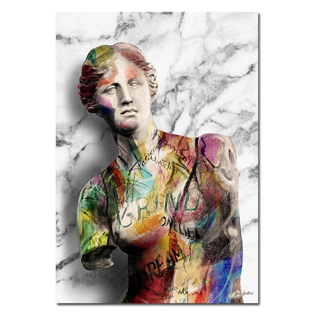 Arthia Designs - Graffiti Greek David Sculpture Canvas Art - Review