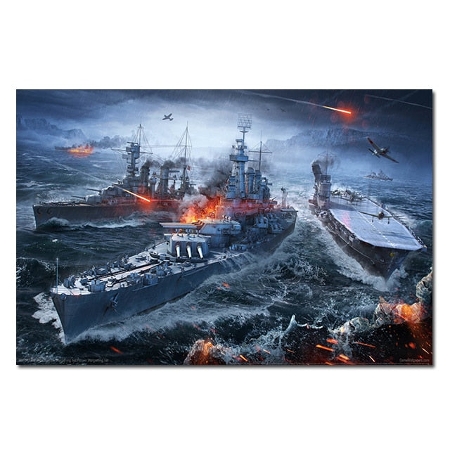 Arthia Designs - Bismarck Class Battleship Canvas Art - Review